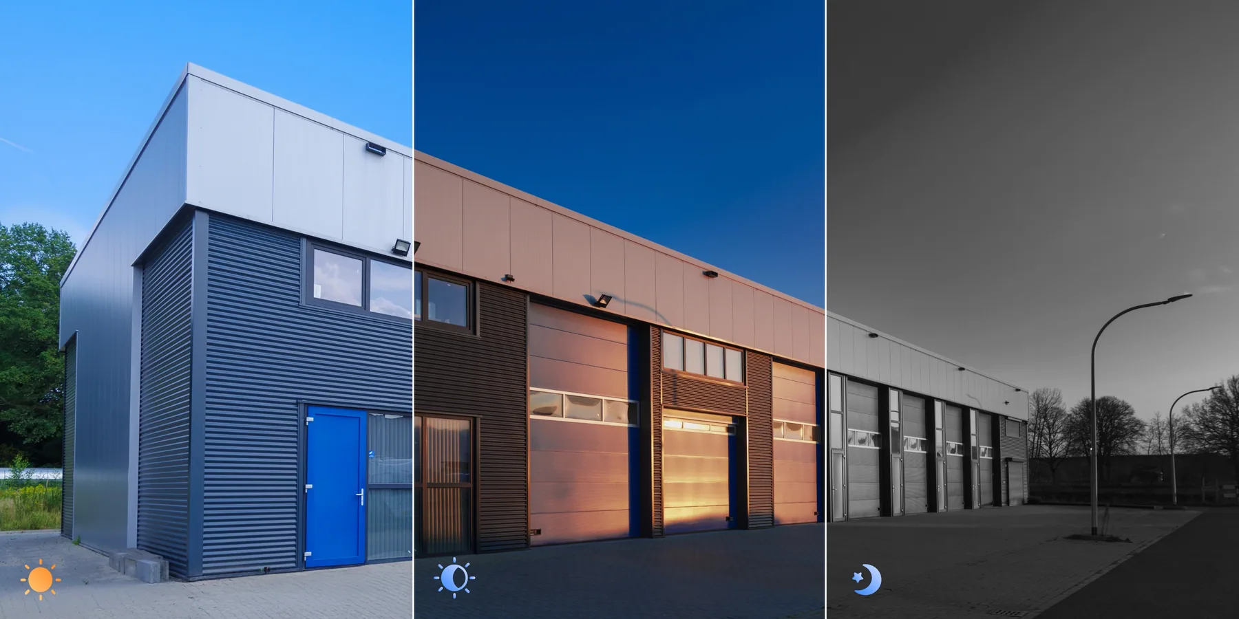 Day and night comparison