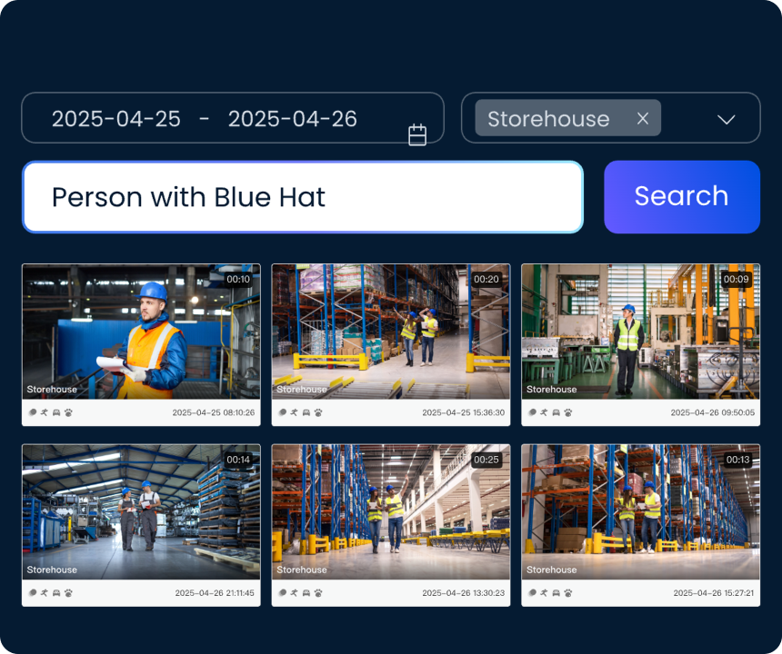 Search locally saved events